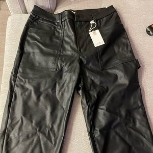 Brand New with Tags! Good American leather pants